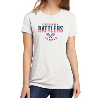 Ladies Crismon Rattlers Tennis T-shirt Thumbnail