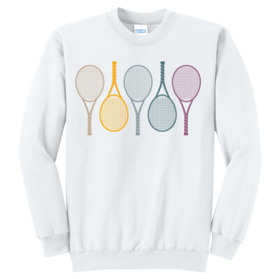 Tennis Racket Crewneck Sweatshirt Thumbnail