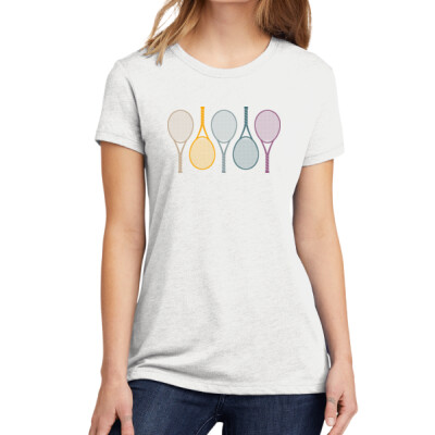 Ladies Tennis Racket T-shirt Thumbnail